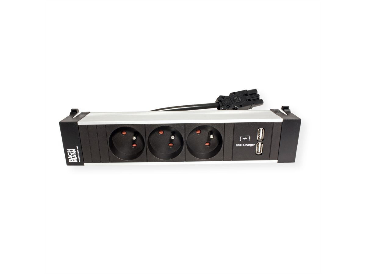 BACHMANN Power Frame 3xUTE, 1x chargeur USB double