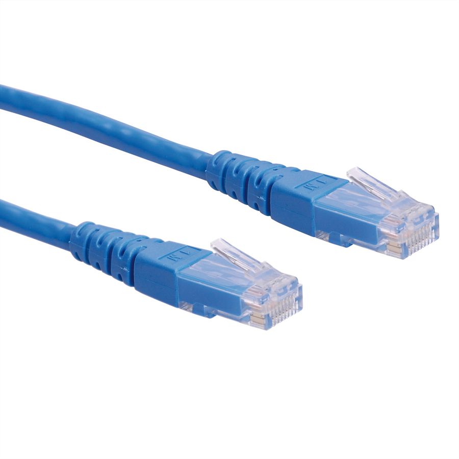 Cordon ROLINE Cat.6 (Classe E) UTP, bleu, 1 m