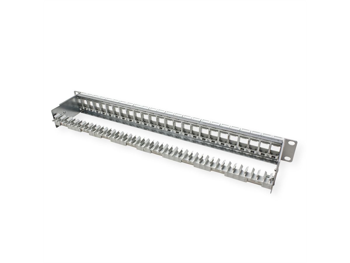 METZ CONNECT Panneau 19" 1UH vide pour 24 modules E-DAT ou Cat.6A
