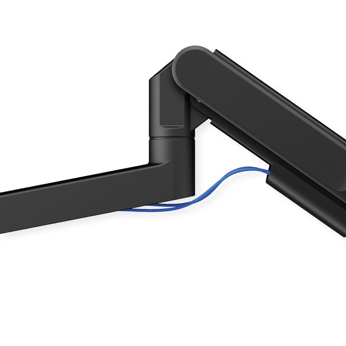 ROLINE Support LCD lourd, montage sur bureau, 4 articulations, jusqu'à 22/27 kg, noir