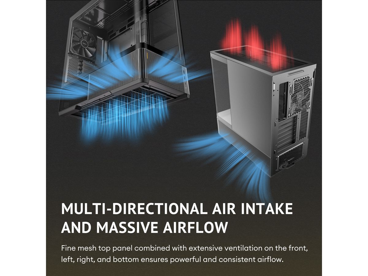 ANTEC Boîtier PC Constellation C6 Curve Air, format ATX Midi Tower, noir