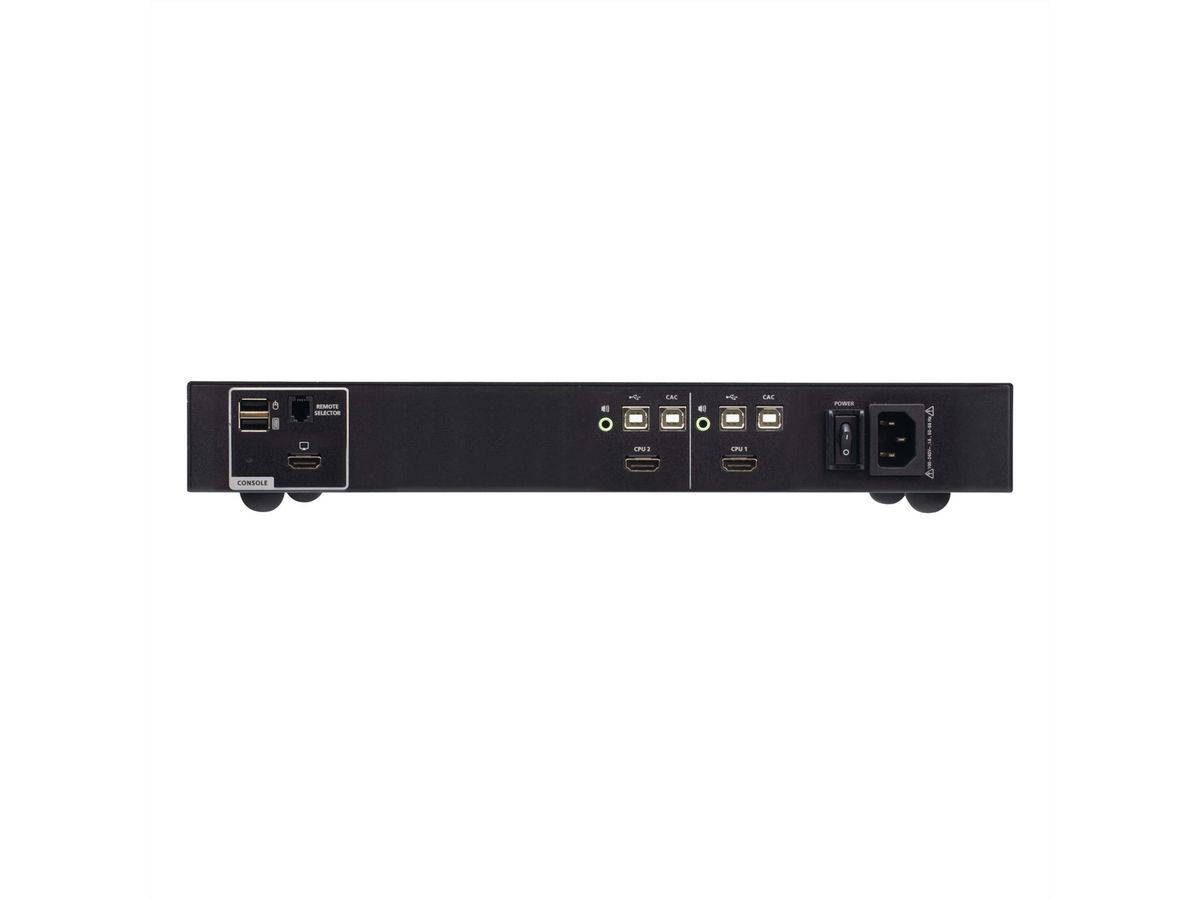 ATEN CS1182H4C Commutateur KVM sécurisé HDMI 2 ports USB avec CAC