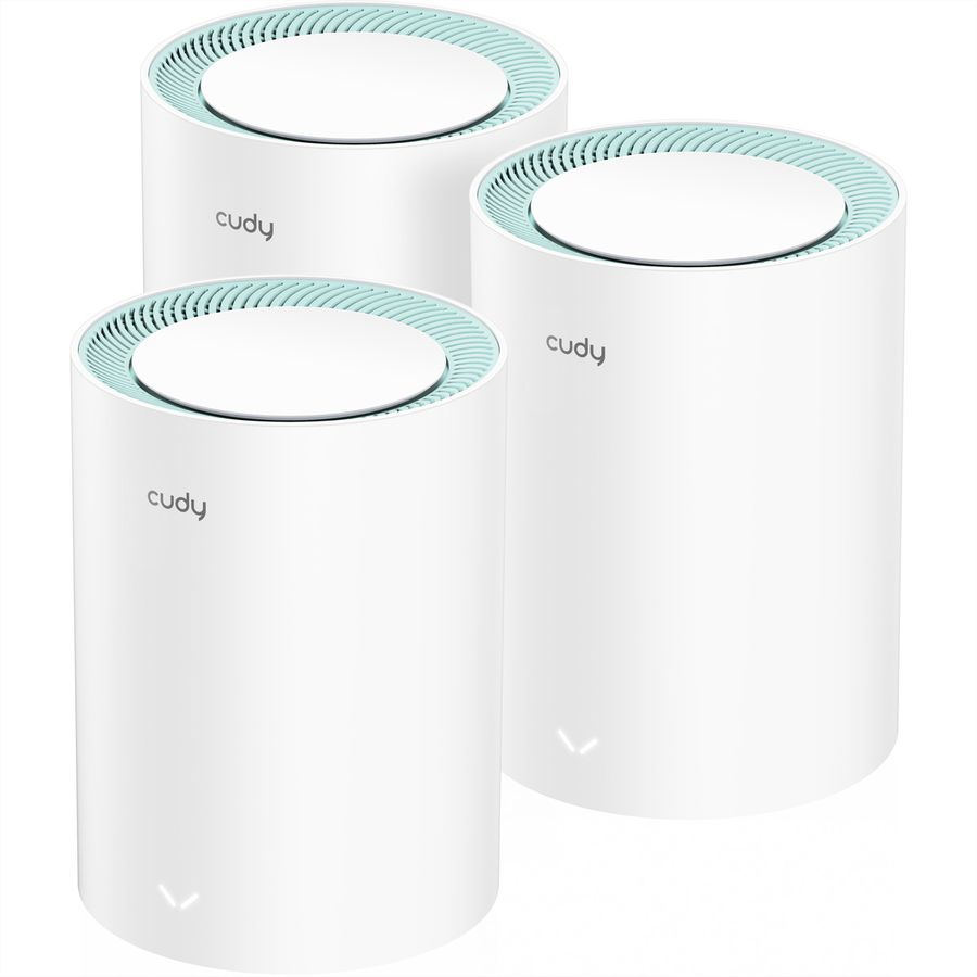 CUDY M1300 AC1200 WiFi Mesh, Pack de 3, Gigabit