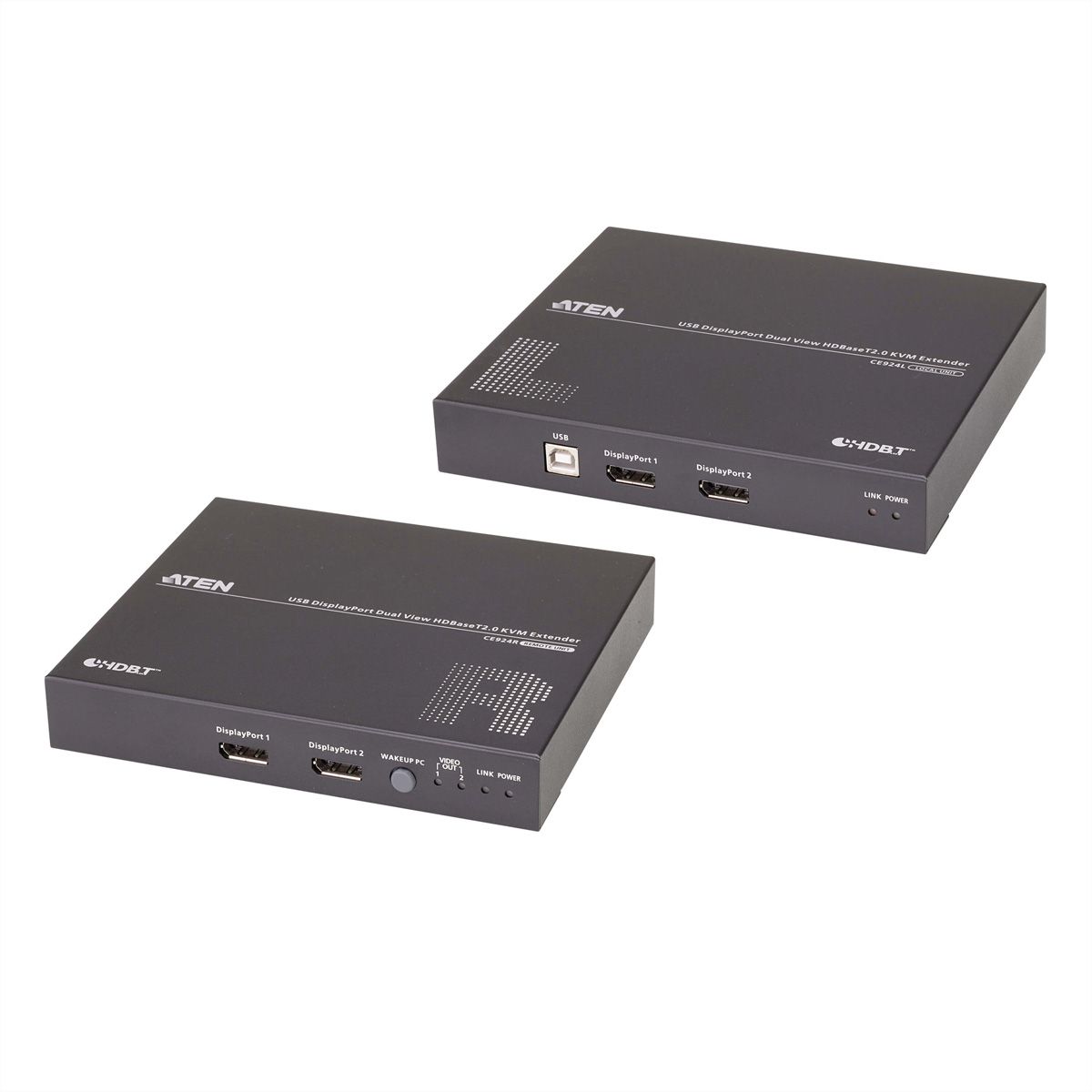 ATEN CE924 Système d’extension KVM USB DisplayPort double vue HDBaseT™ 2.0