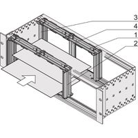 Cage de cartes SCHROFF pour l'installation horizontale de cartes, 3 U, 20 CV
