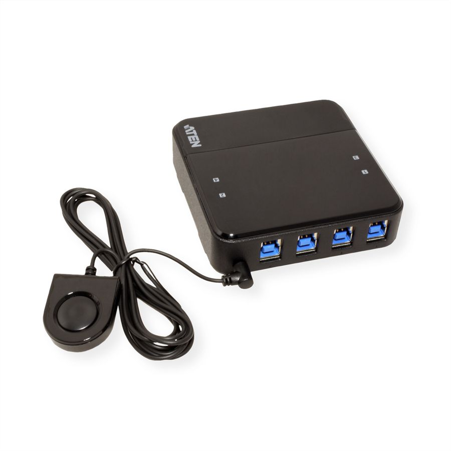 ATEN US434 Switch de partage des périphériques USB 3.0 à 4 ports