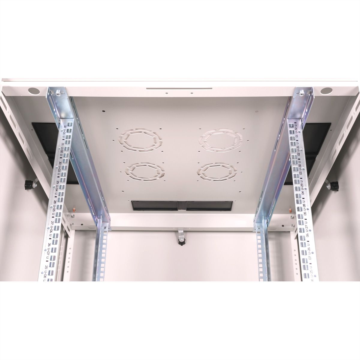ROLINE 19" Baie réseau Basic 32U, 800x800 LxP Porte verre gris