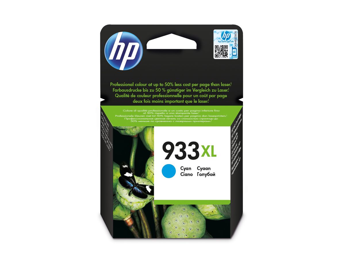 HP 933XL cartouche d'encre cyan grande capacité authentique