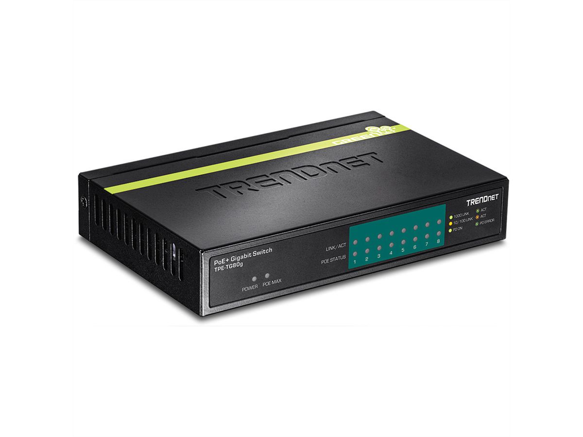 TRENDnet TPE-TG80g Switch PoE 8 ports GREENnet Gigabit