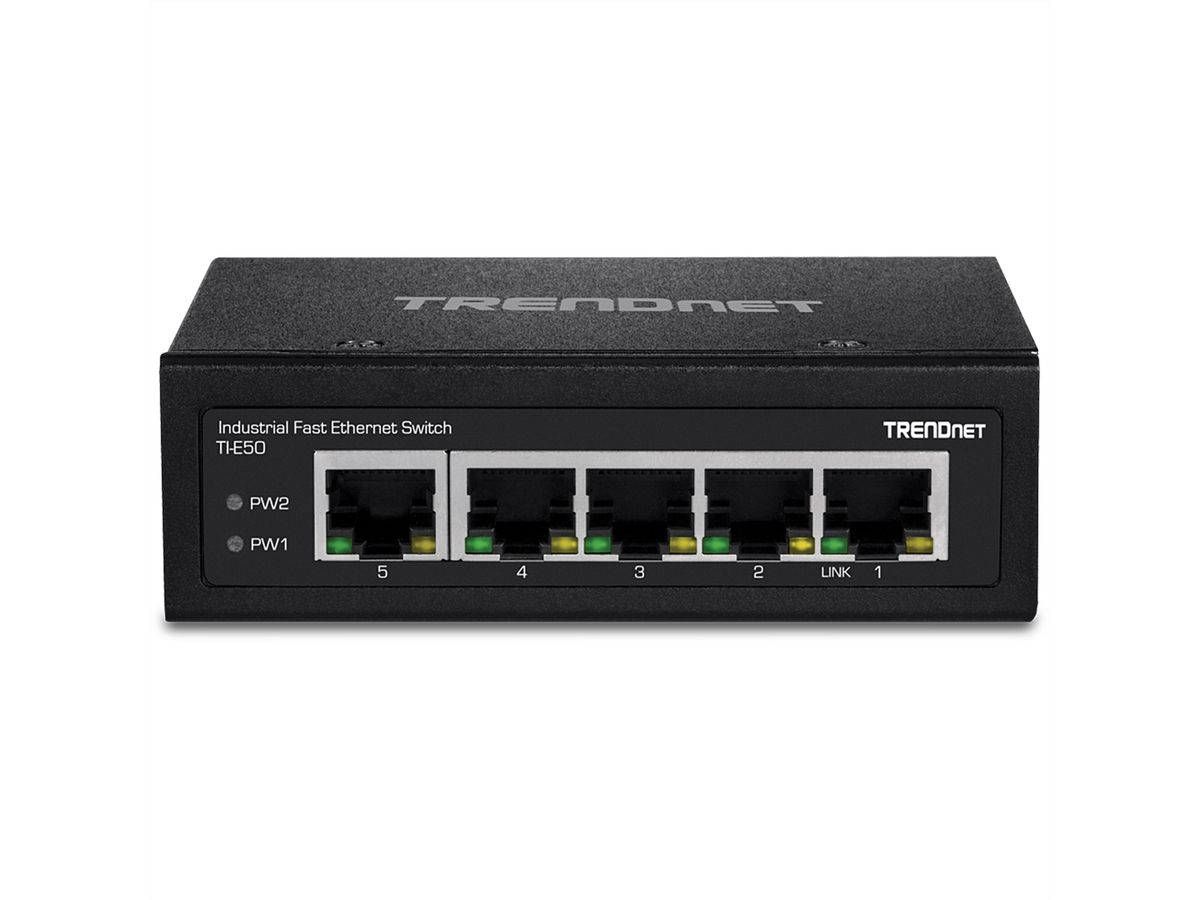 TRENDnet TI-E50 Switch industriel Fast Ethernet rail DIN 5 ports