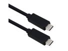 ROLINE Câble USB4 Gen 3, avec PD (Power Delivery), avec Emark, C-C, M/M, 40 Gbit/s, noir, 0,8 m