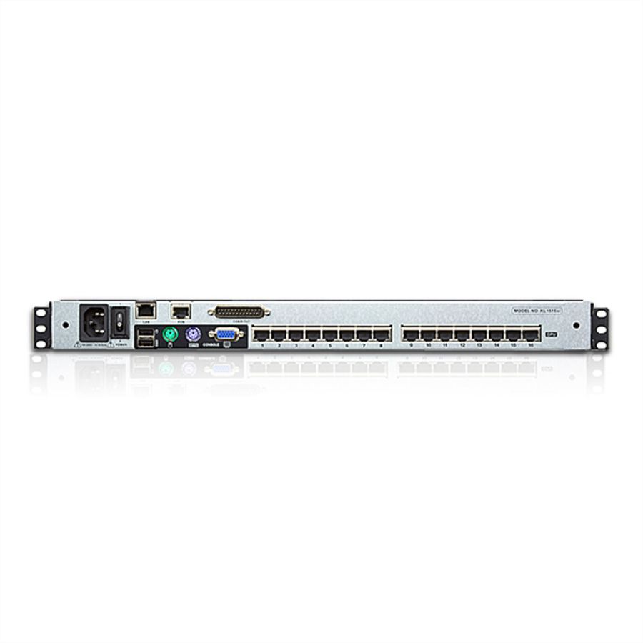 ATEN KL1516AiN Switch KVM Over-IP, TFT 48cm, VGA, PS/2-USB, 16 ports, FR-Layout