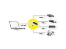 ROLINE Hub USB 3.2 Gen 1, 4 ports, type A+C
