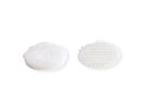 VELCRO® Boutons ronds 16mm x 16 blancs, crochets & velours autocollants