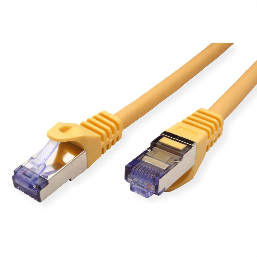 Cordon ROLINE S/FTP(PiMF) Cat.6A / 10 Gigabit, LSOH, Component Level, jaune, 2 m