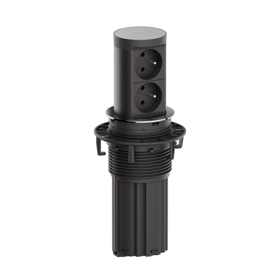 BACHMANN ELEVATOR2 2xUTE, Aspect acier inoxydable 2,0 m AEH