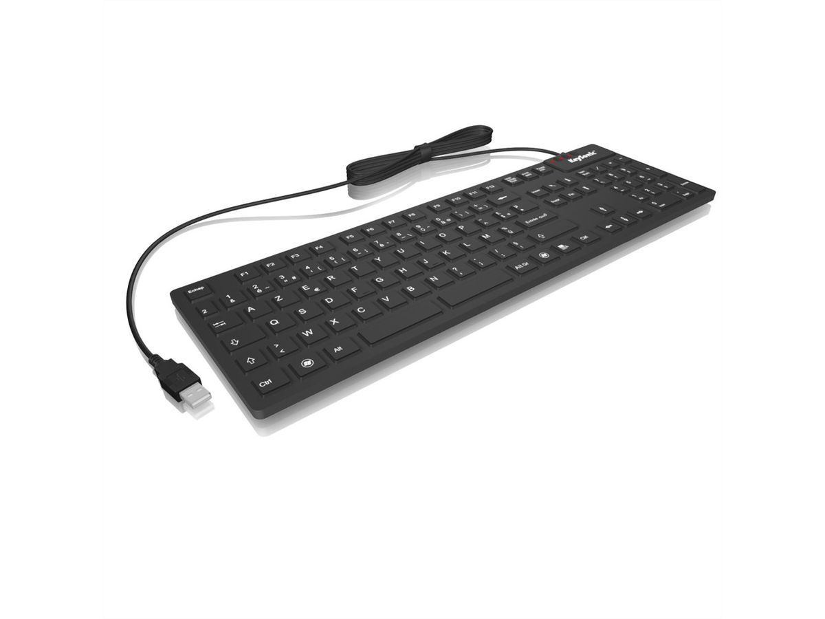 KEYSONIC KSK-8030 Clavier industriel USB IP68 noir