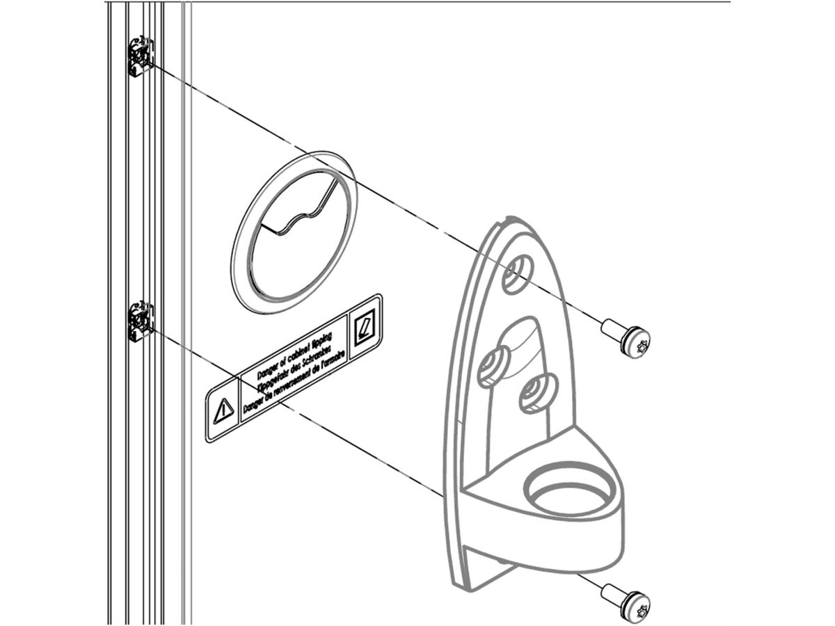 SCHROFF Kit de montage du bras support pour la baie NovastarHD