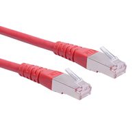 Cordon ROLINE Cat.6 (Classe E) S/FTP (PiMF), rouge, 2 m
