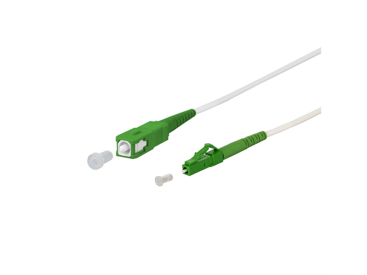 METZ CONNECT OpDAT cordon de brassage, SC-S APC/LC-S APC OS2, 3 m