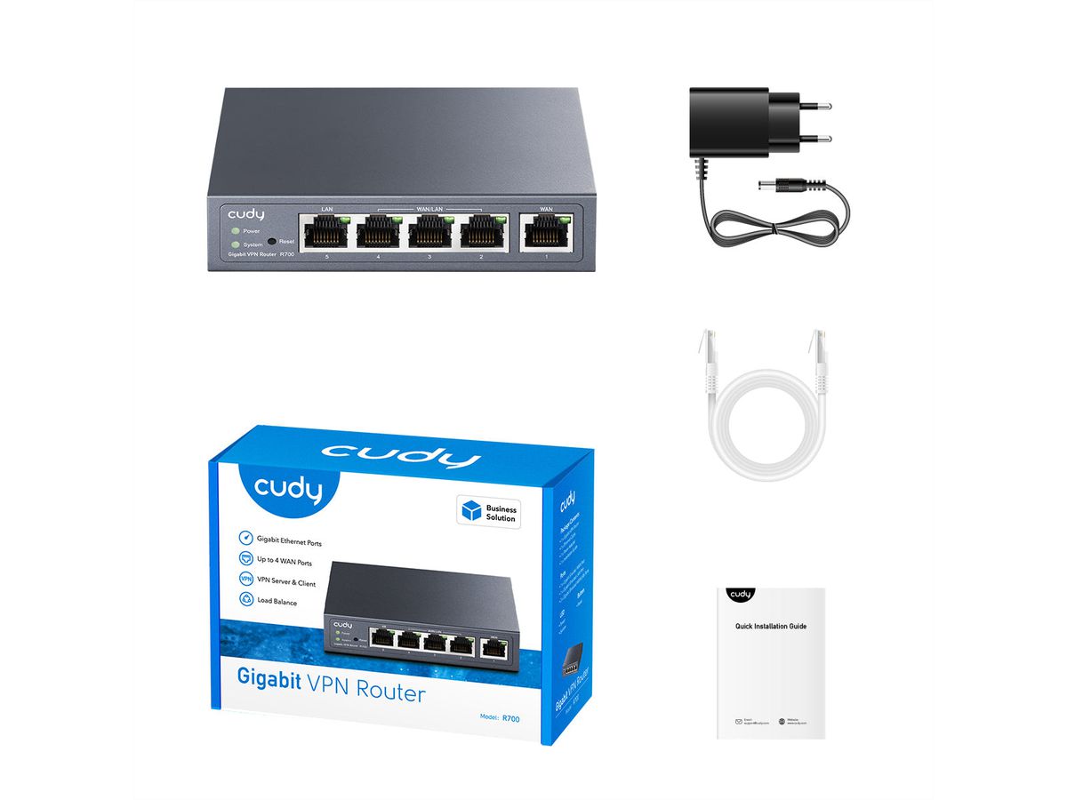 CUDY R700 Routeur Gigabit Multi-WAN VPN