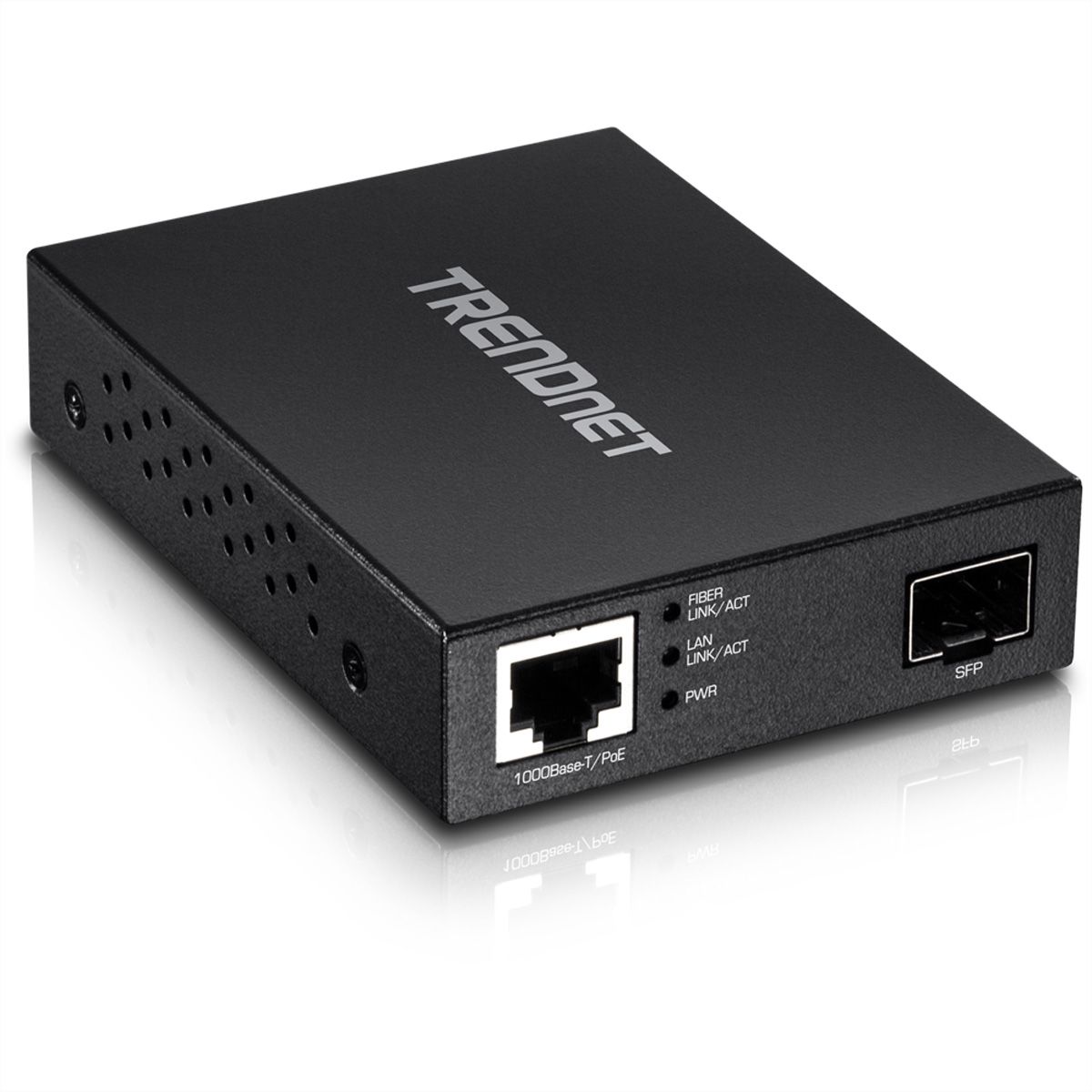 TRENDnet TFC-PGSFP Convertisseur de médias fibre SFP PD PoE Gigabit