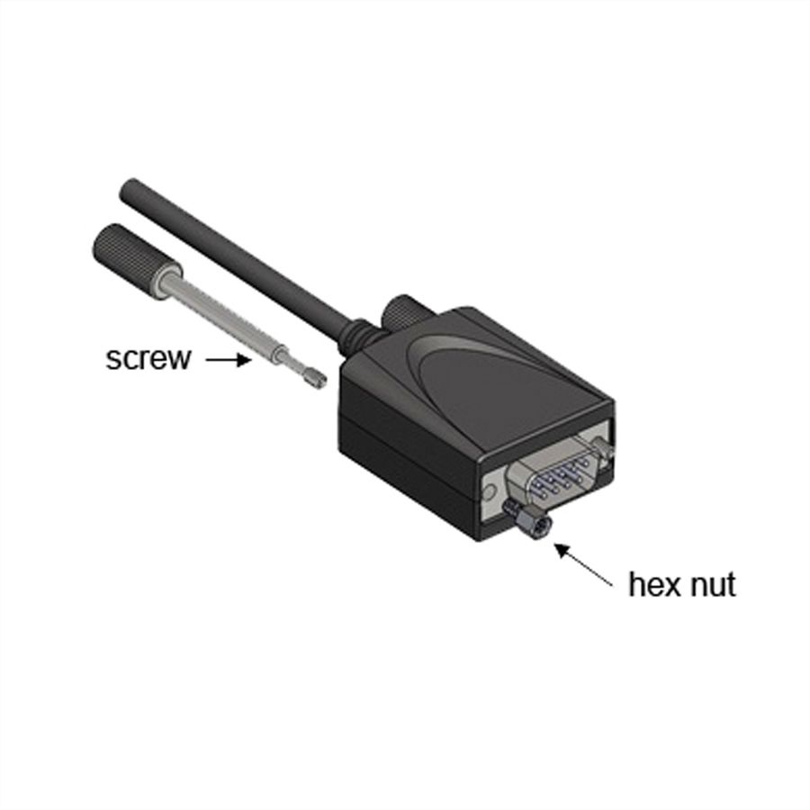 EXSYS EX-1346 Convertisseur de port USB 2.0 vers 1x série RS-422/485, câble, FDTI, noir, 1,8 m
