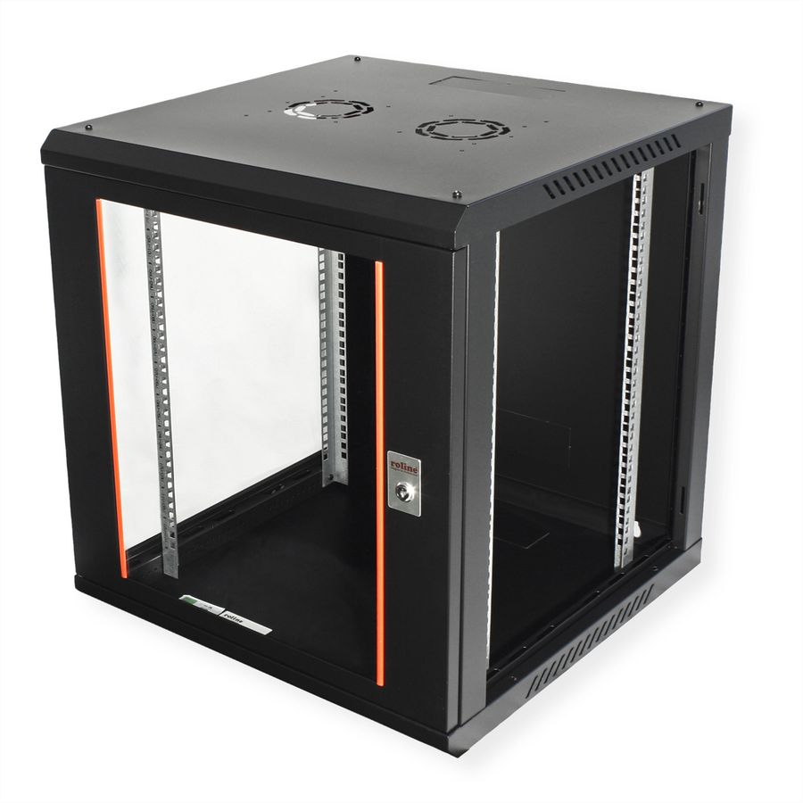 ROLINE 19" Boîtier mural Basic Plus 12U, 600x600 LxP noir
