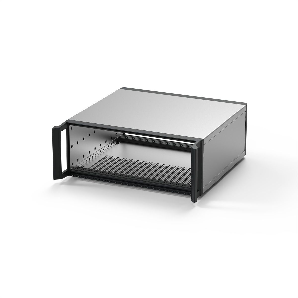 SCHROFF RatiopacPRO Coffret 19", blindage rétrofitable avec poignées, 3 U, 63 CV, 255 mm
