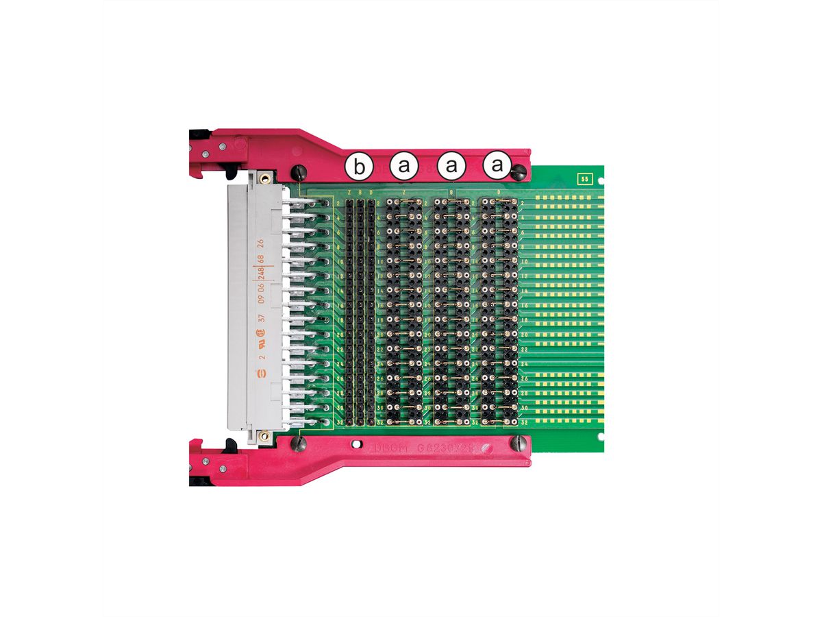 Adaptateur d'essai SCHROFF pour connecteur DIN type F, 3 U, 220 mm, U/I