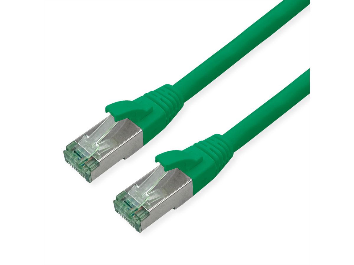ROLINE RM Cordon Cat.6A S/FTP(PiMF), vert, 1 m