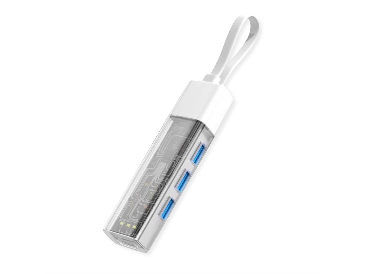 ROLINE Hub USB 3.2 Gen 1, 4 ports, type A+C