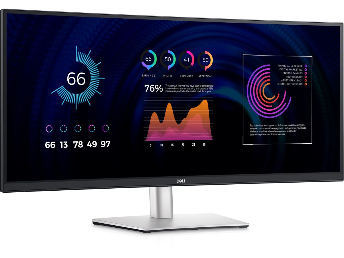 DELL P Series P3424WE écran plat de PC 86,7 cm (34.1") 3440 x 1440 pixels 4K Ultra HD LCD Noir