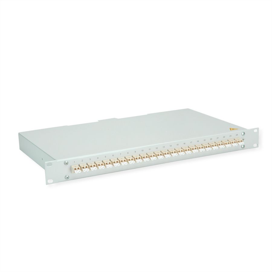 TELEGÄRTNER BASIS eco Panneau fibre optique, 24x LC Duplex, beige, OM2