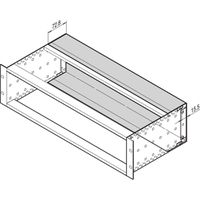 Capot arrière SCHROFF EuropacPRO pour joint CEM en acier inoxydable, 3 U, 42 HP