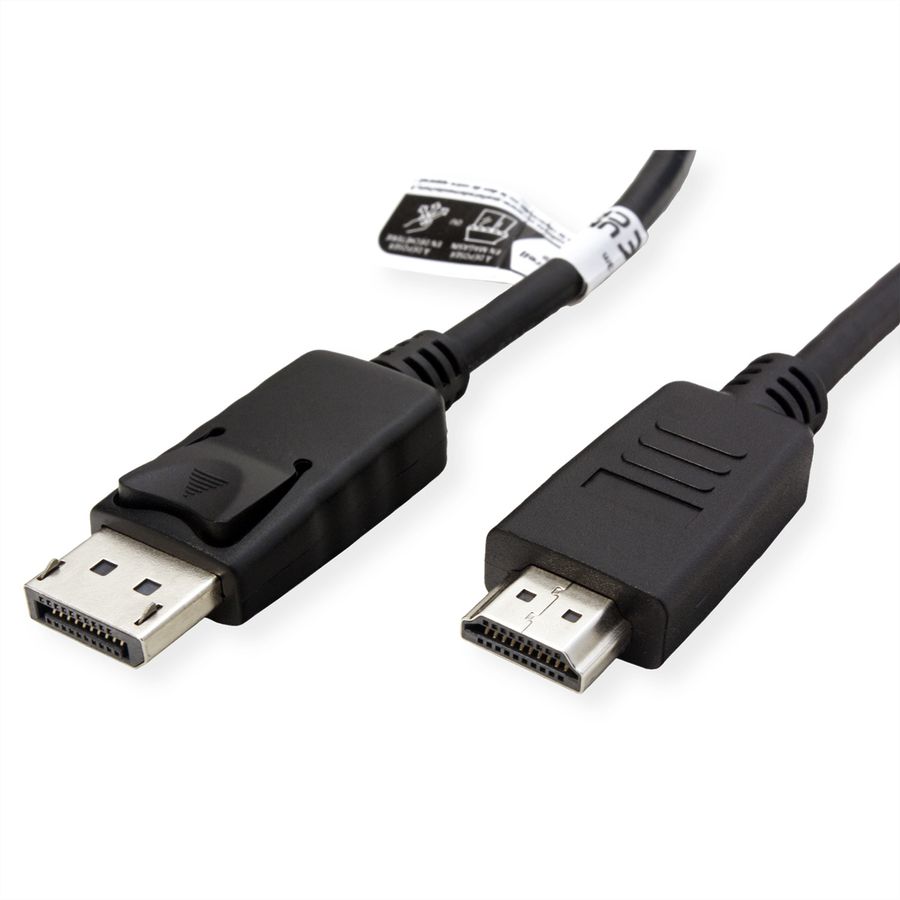 ROLINE RM Câble DisplayPort DP - HDTV, M/M, noir, 1 m