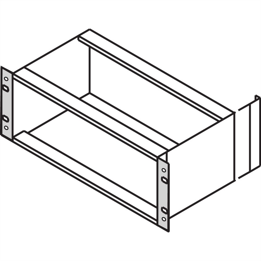 SCHROFF EuropacPRO 19" Support pour joint textile, type F, trous de poignée, 9 U
