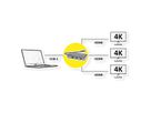 VALUE Adaptateur Multi-Display USB type C - 3x HDMI, Multi-Stream 4K