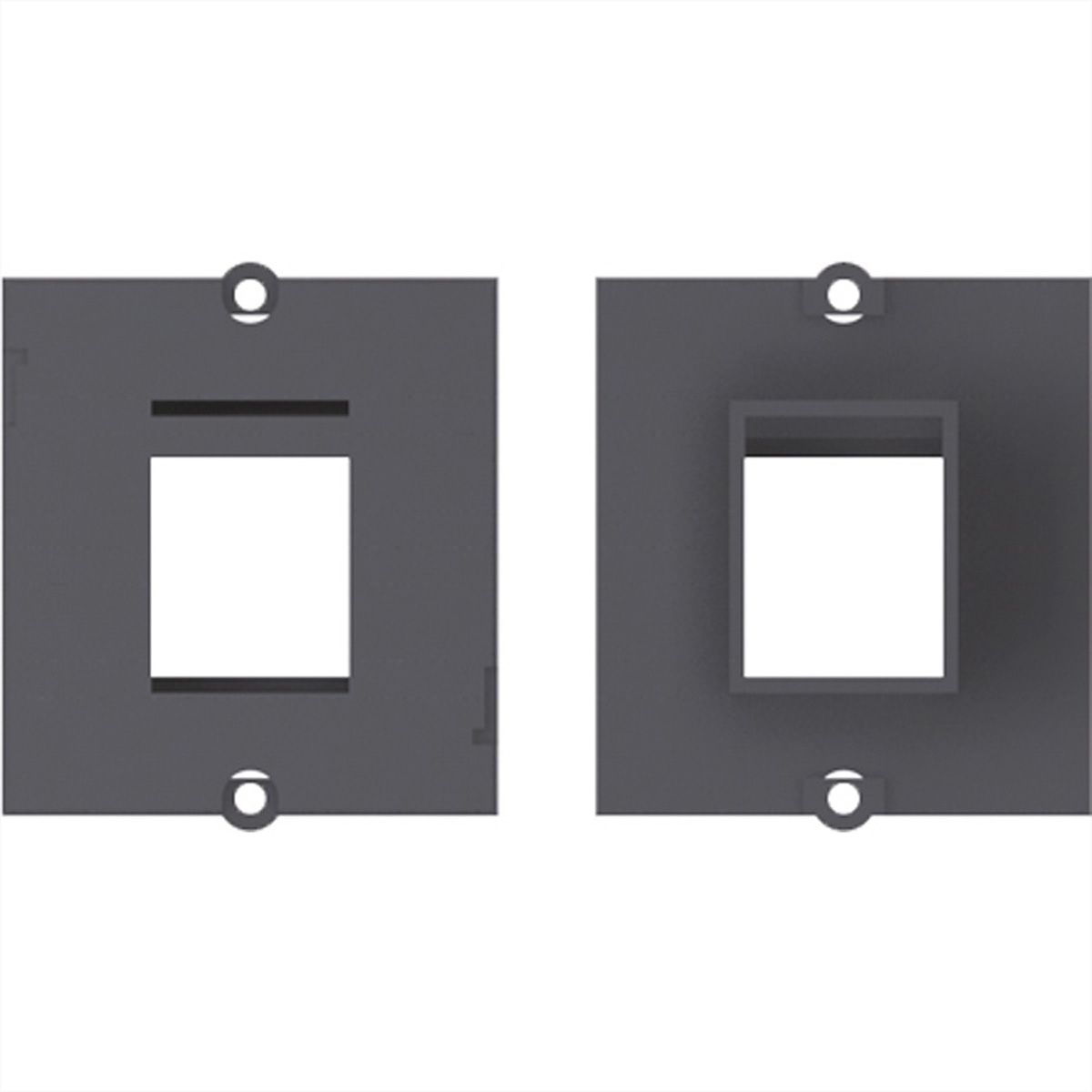 BACHMANN Module Cadre 1x Keystone, noir