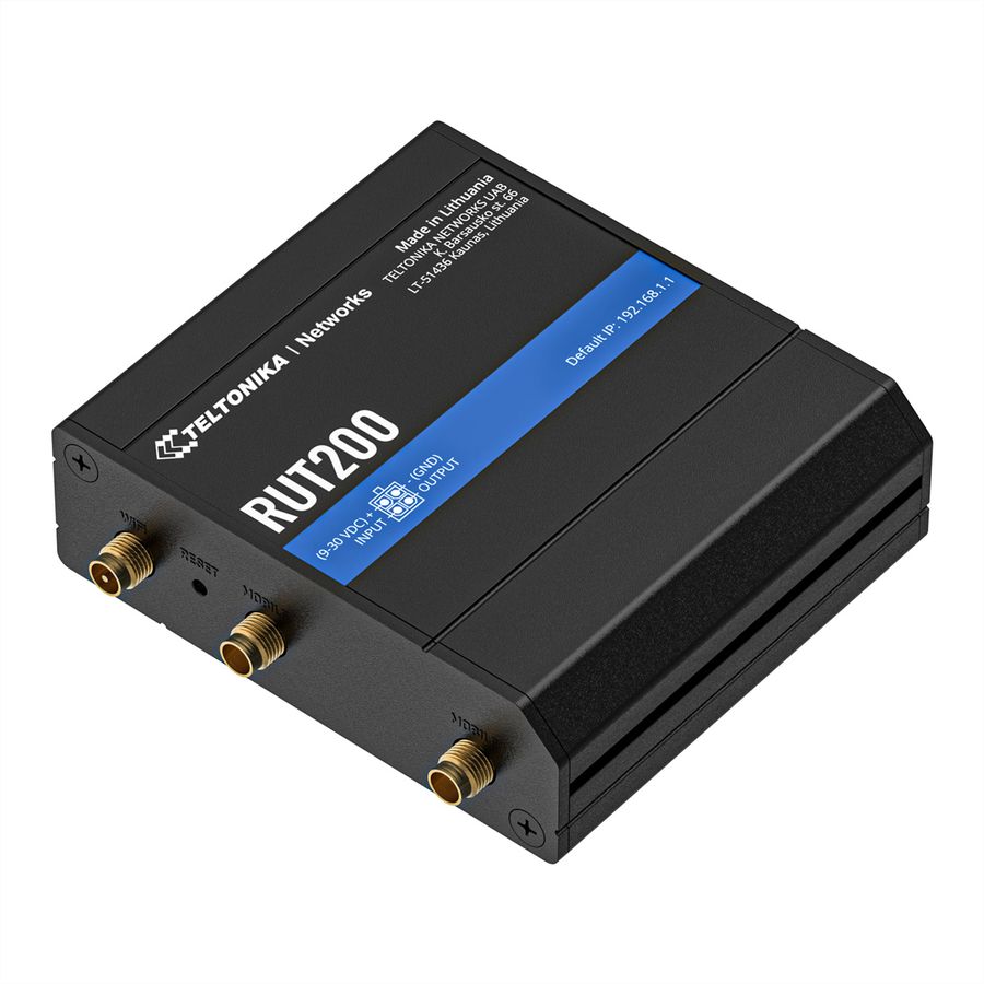 TELTONIKA RUT200 LTE/4G/3G/2G Routeur industriel WiFi