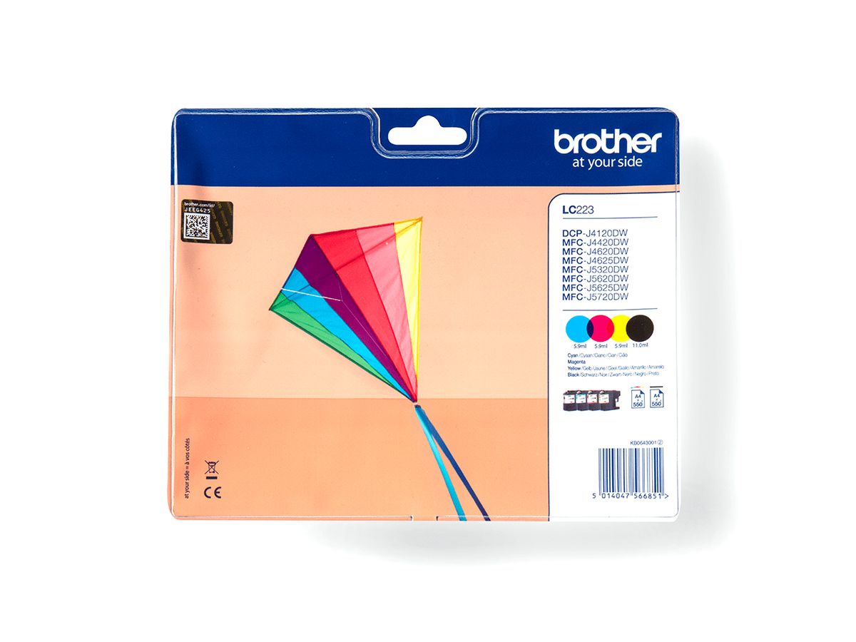 Brother LC223VALBP - Pack de cartouches d'encre originales