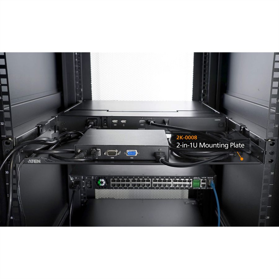ATEN 2K-0008 Plaque de montage 2 en 1U