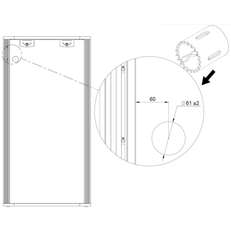 SCHROFF Kit de montage du bras support pour la baie NovastarHD