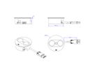 BACHMANN TWIST 2 1xUTE 1xUSB A/C 22W 0,2m GST18 argent rond, Mess.p.Ph. 5G2,5 CEE3x16A Lan Commutation p.D.