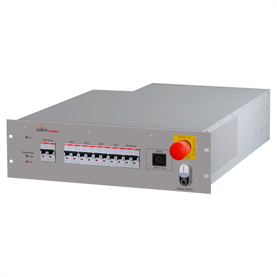 SCHROFF Rack Safety Plus, 3 U, 208/240 V AC, filtre CEM