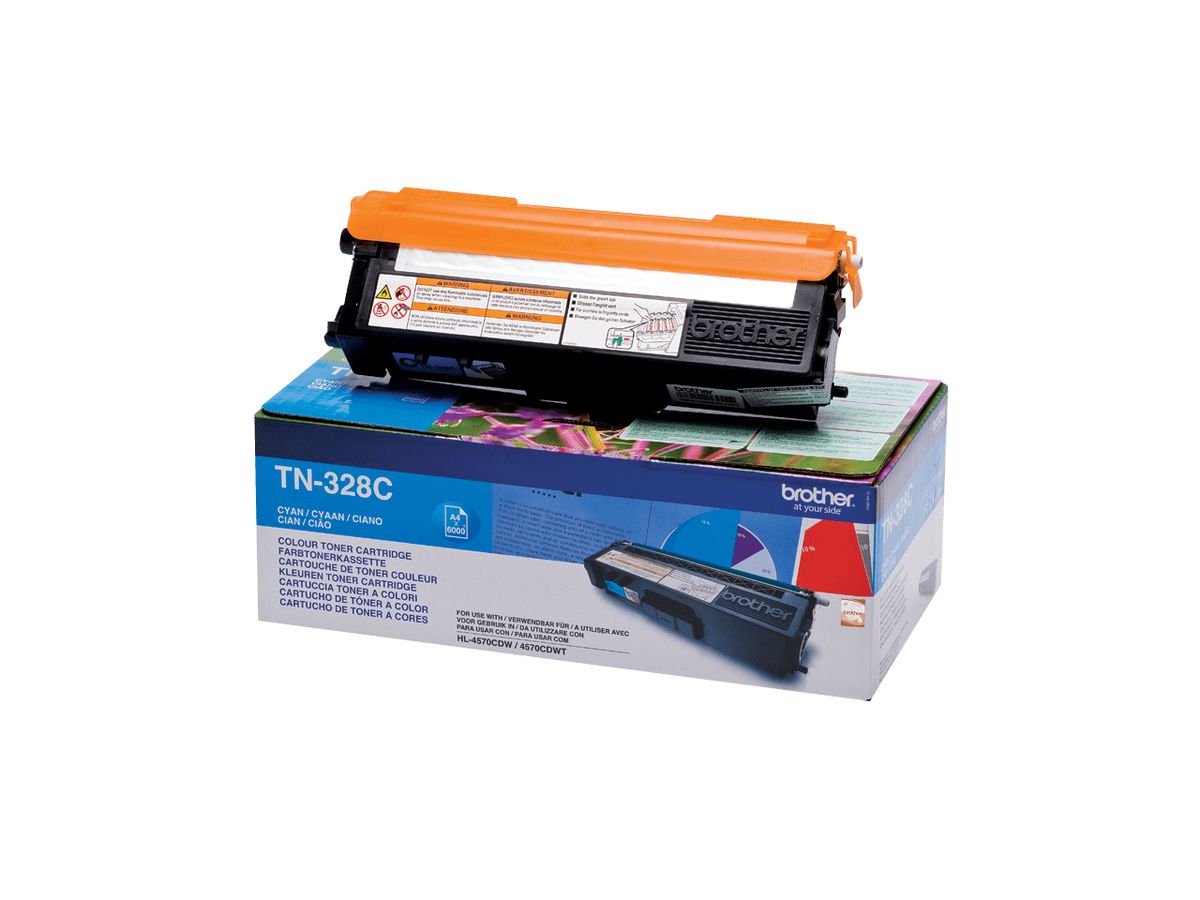 Brother TN-328C - Cartouche de toner originale – Cyan