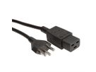 Câble d'alimentation T23 - IEC320-C19 16A/250V, 2m, noir, suisse, 2,0m