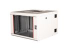 ROLINE 19" Boîtier mural Pro 7U, 600x600 LxP pivotant en 2 parties gris