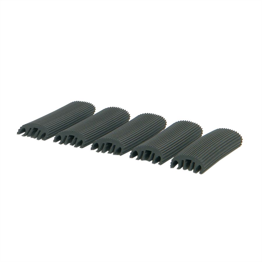 SCHROFF Kit d'appui en caoutchouc Double anneau de câble en acier 115D