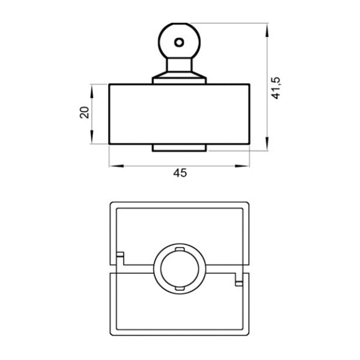 BACHMANN Kabelschlange® Quadro argent